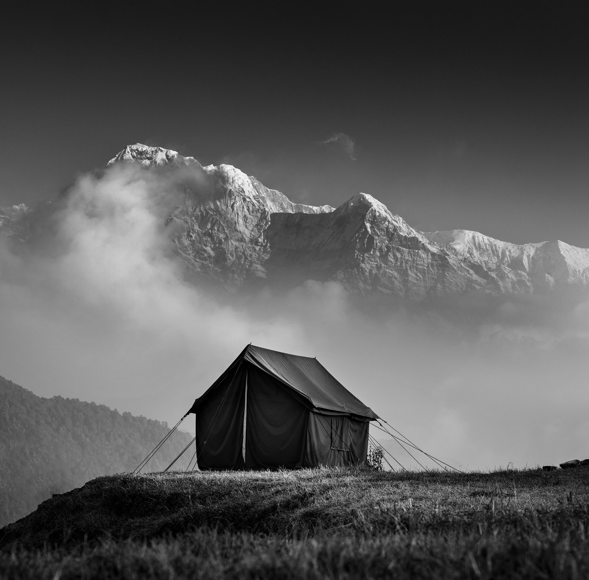 Sky Camping, Panchase village, Nepal. Landscape photograph by Vladimir Borzykin, finalist in the Shoot The Frame Landscape photography award, February 2022