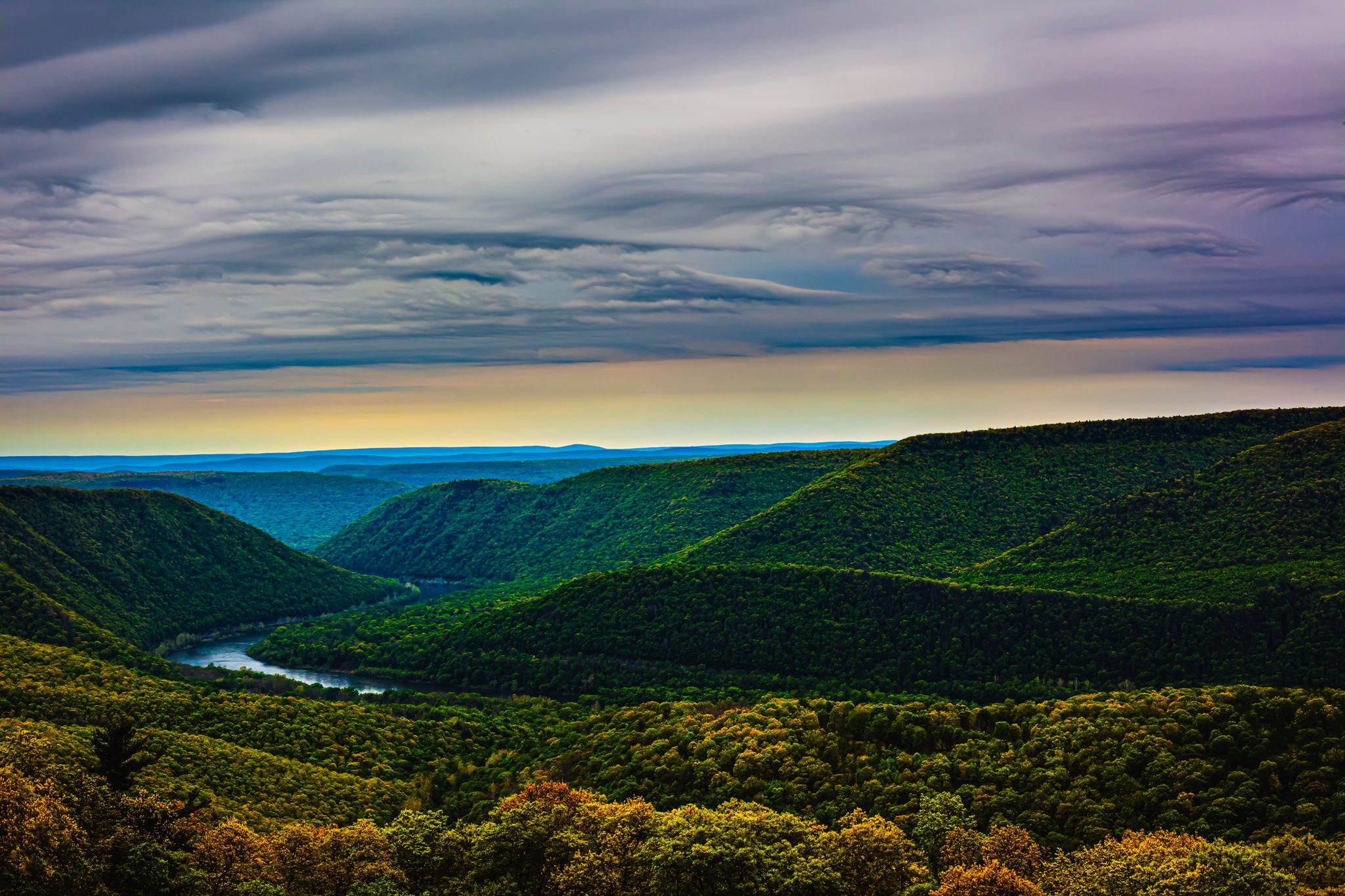 Hyner View, Hyner View Rd, Chapman Township, PA 17760, USA. Landscape photograph by Heidi Mustonen, finalist in the Shoot The Frame Landscape photography award, May 2022