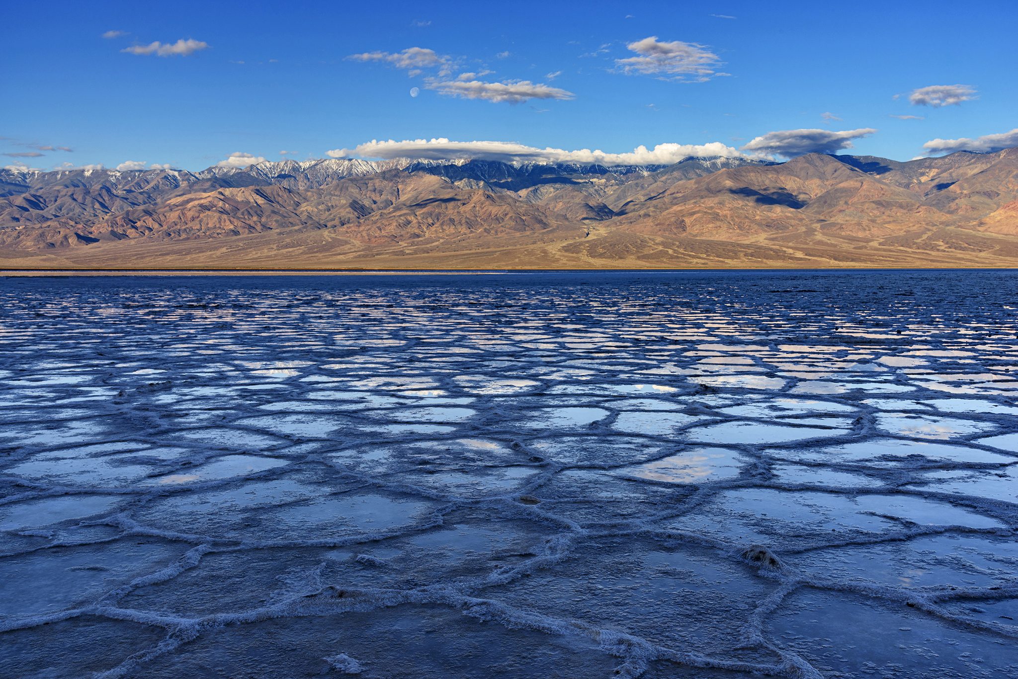 Badwater, Badwater, Death Valley. Landscape photograph by Kathi Mangel, finalist in the Shoot The Frame Landscape photography award, May 2022