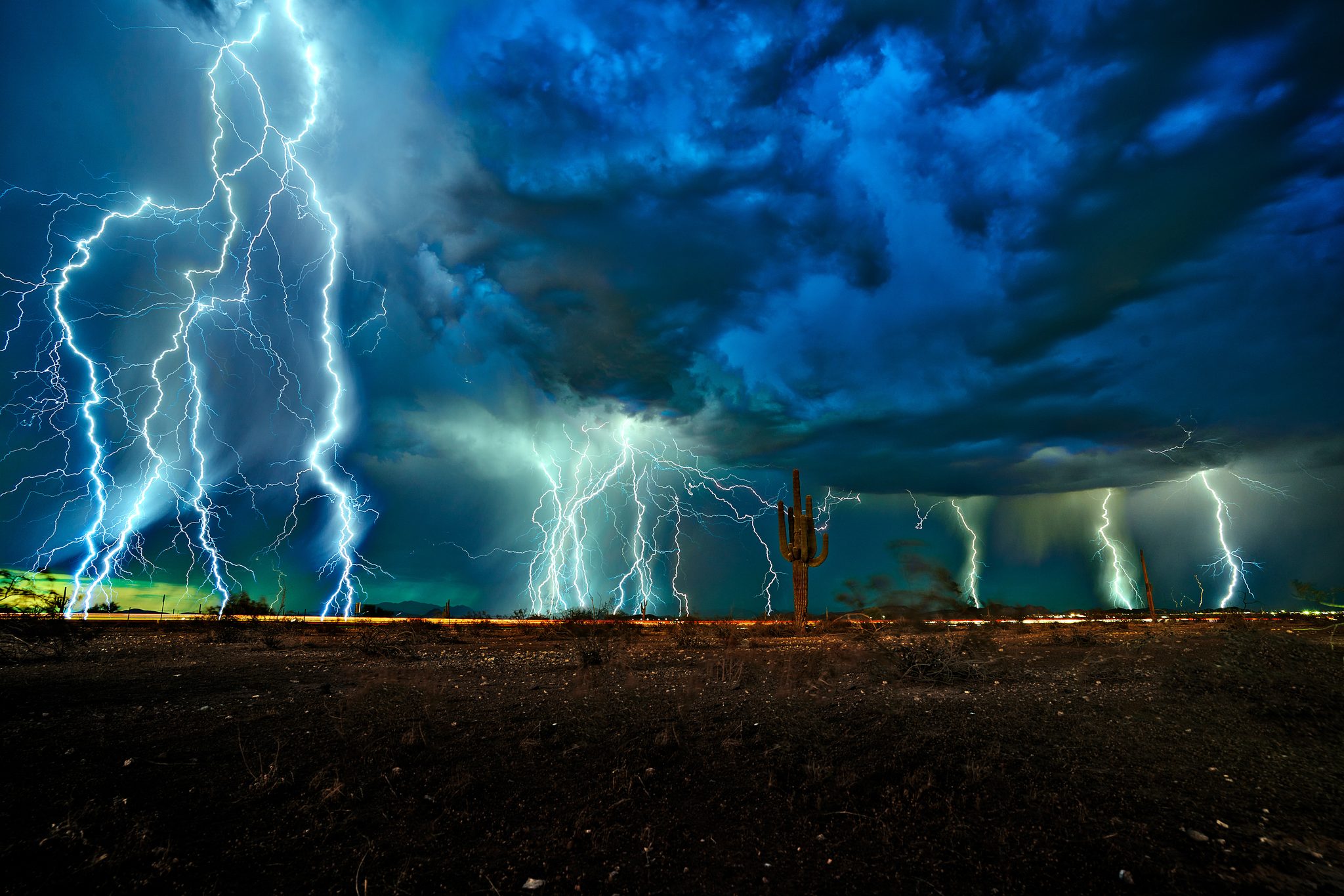 Tesla Cloud, Peoria, AZ. Landscape photograph by Ed Mitchell, winner of the Shoot The Frame Landscape photography award, July 2022