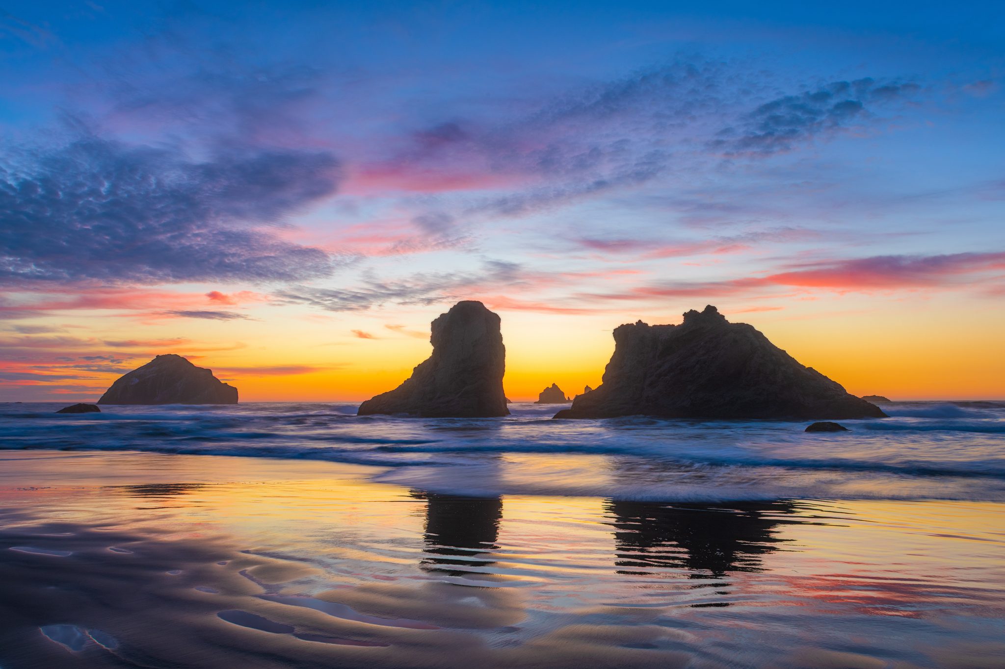 Bandon Sunset, Bandon, OR 97411, USA. Landscape photograph by Patrick Campbell, finalist in the Shoot The Frame Landscape photography award, November 2022