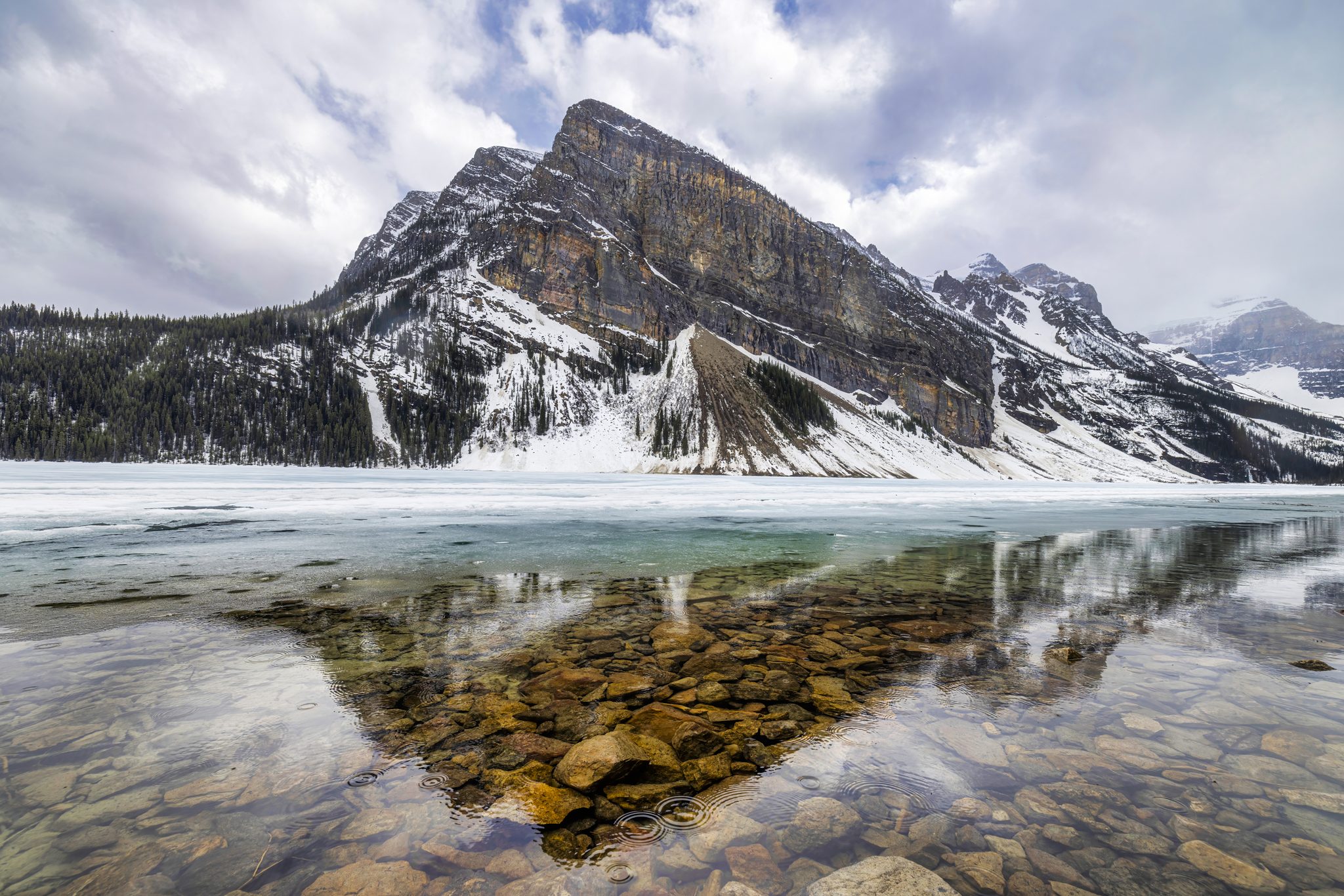 Royal Reflections, Lake Louise, AB, Canada. Landscape photograph by Dan Scott, finalist in the Shoot The Frame Landscape photography award, December 2022