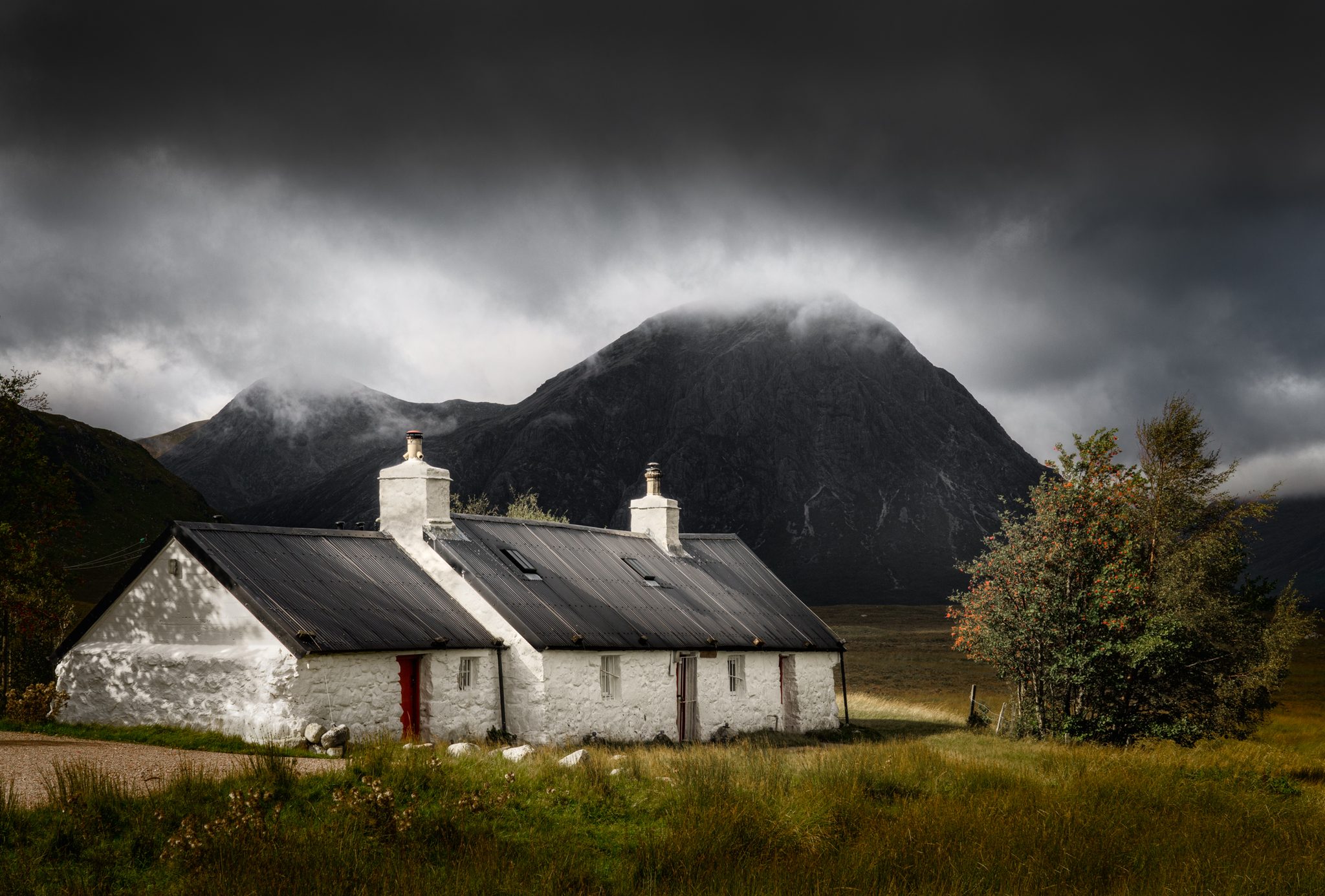 Black Rock Cottage, Glencoe, Ballachulish PH49, UK. Landscape photograph by Tim Burgess, finalist in the Shoot The Frame Landscape photography award, July 2023