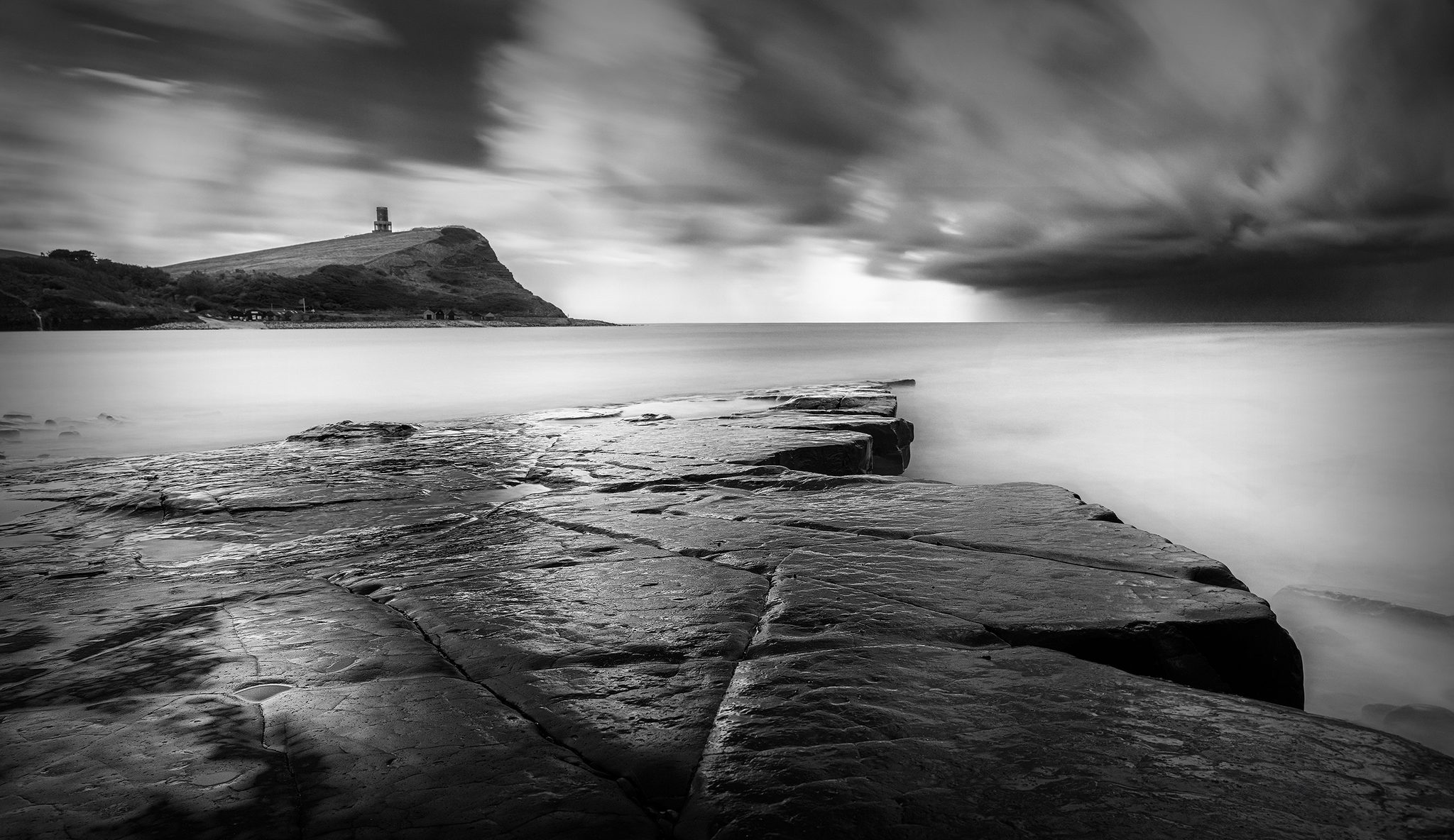 Storm warning, Kimmeridge Bay. Landscape photograph by Tim Burgess, finalist in the Shoot The Frame Landscape photography award, October 2023