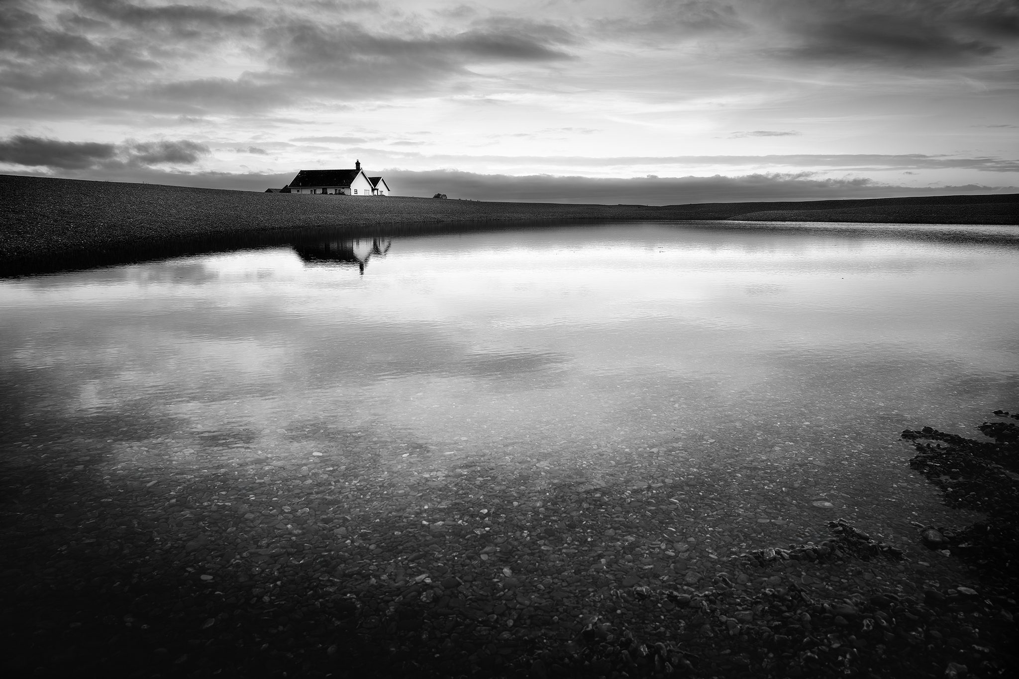 Shingle street, Shingle Street, Woodbridge IP12 3BE, UK. Landscape photograph by Tim Burgess, finalist in the Shoot The Frame Landscape photography award, January 2024
