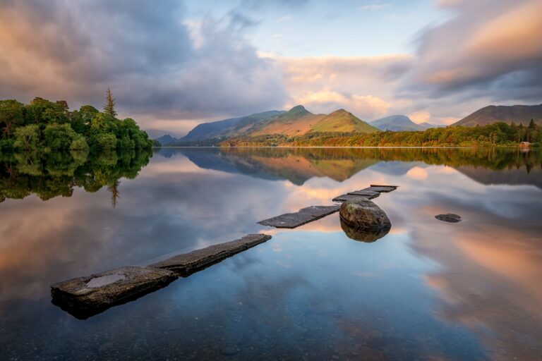 First Light, Derwentwater, The Lake District, UK. Landscape photograph by Mark Hetherington, winner of the Shoot The Frame Landscape photography award, June 2024