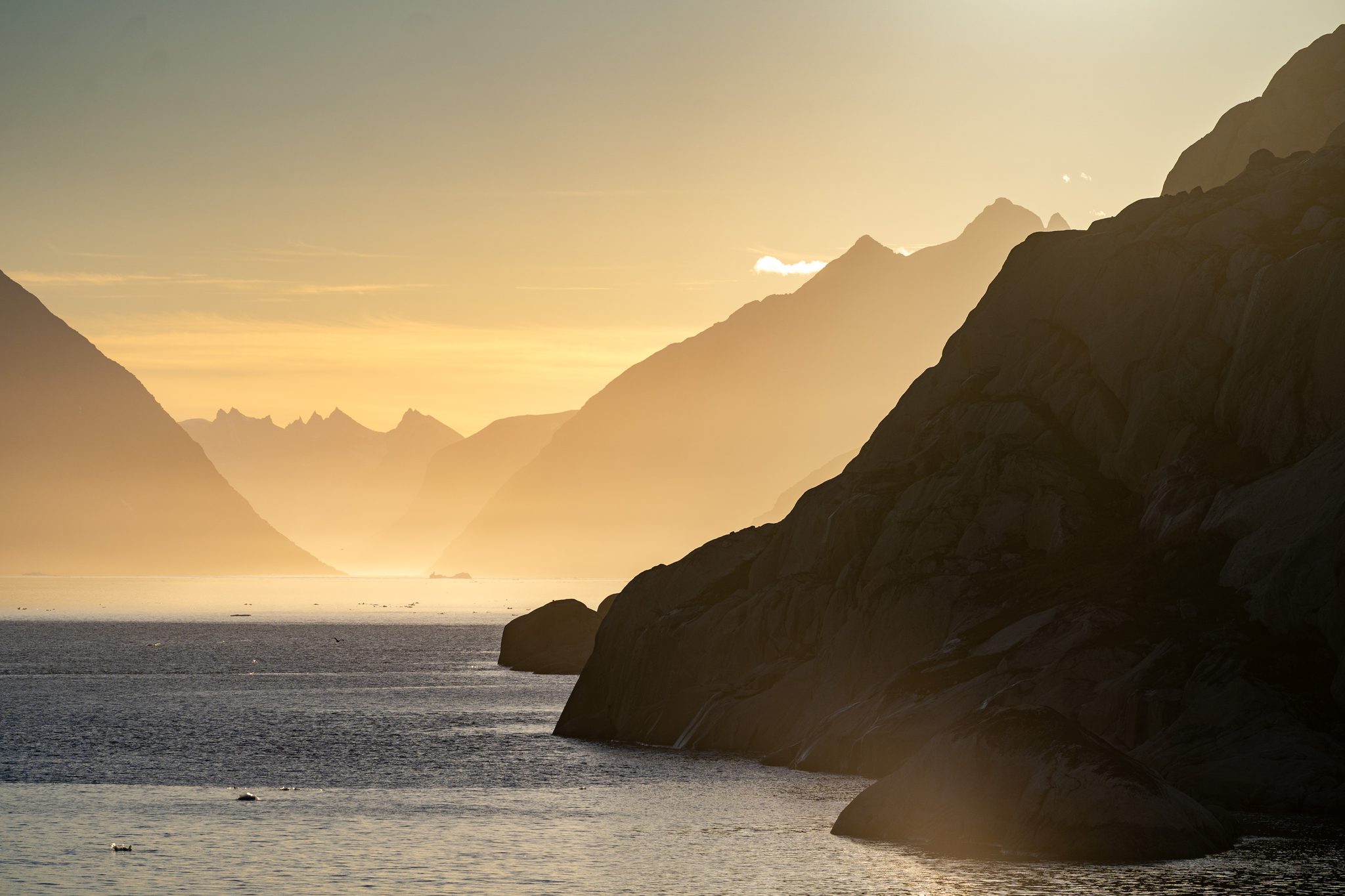 The Sun is free, Greenland. Landscape photograph by Sofia Steeg, finalist in the Shoot The Frame Landscape photography award, October 2024