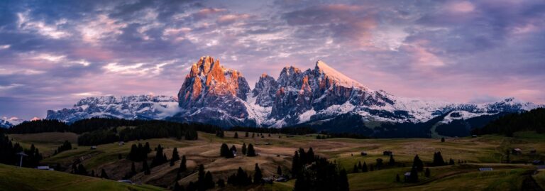 Last Light, Alps di Siusi. Landscape photograph by Tim Burgess, winner of the Shoot The Frame Landscape photography award, December 2024
